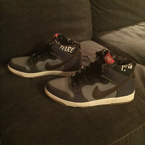 SOLD Mens size 10.5 Nike Dunk Comfort Denim - Picture 3 of 8